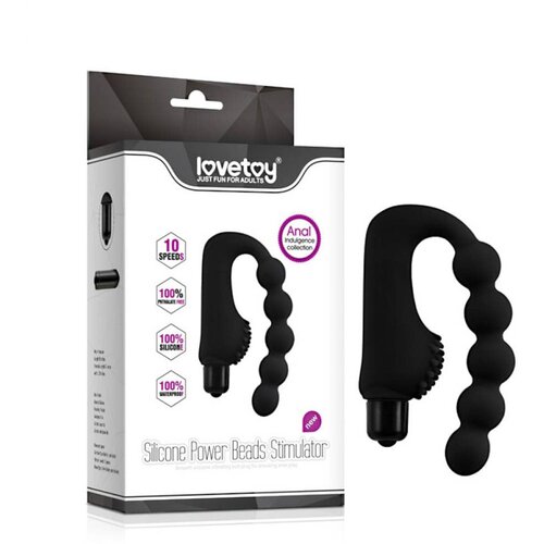  Anal Indulgence Power Beads analne kuglice sa vibracijom &mdash; 11 cm, 10 brzina &mdash; LVTOY00182 Cene