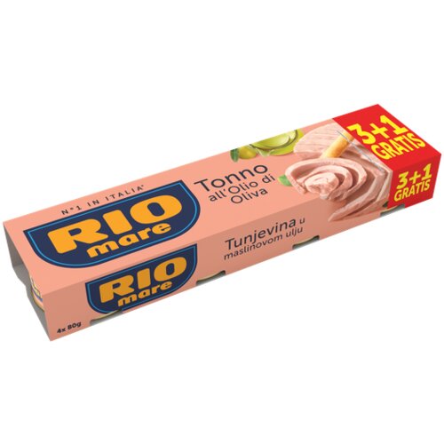 Tunjevina U TUNJ U MASLINOVOM ULJU 3+1 GRATIS 4x80G Cene