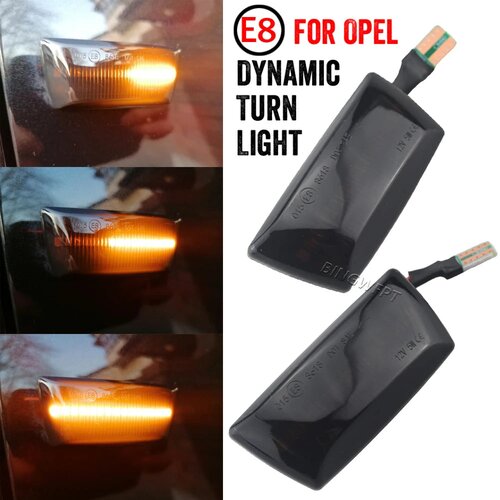  LED Dinamički migavci za Opel Astra H, Zafira B, Corsa D, Insignia A, Zatamnjeni Slike