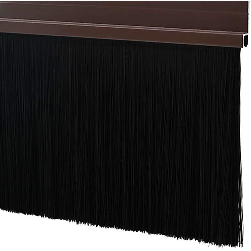  Držač četke za vrata 2 kom. Smeđa 100 cm Aluminijski legura Slike