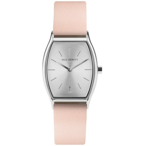 Paul Hewitt ženski modern line beli srebrni elegantni ručni sat sa rozim kožnim kaišem Slike