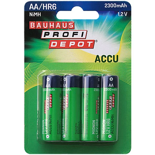 PROFI DEPOT Akumulatorska baterija Profi Depot (Mignon AA, Nikelj-kovinsko-hibridna, 1,2 V, 4 kosov)