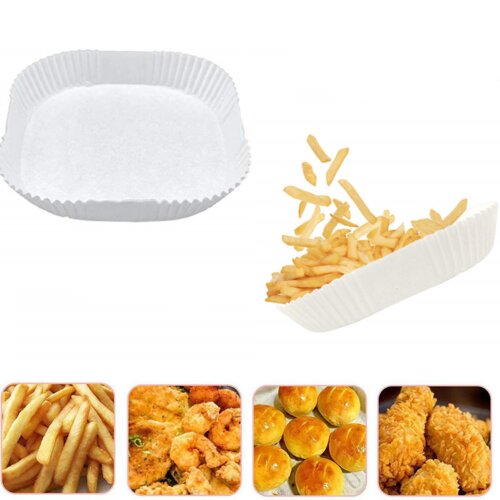 INF Papirnata podloga za cvrtnik Air Fryer za enkratno uporabo proti sprijemanju, 50 kosov White 20 cm, (21247979) Cene