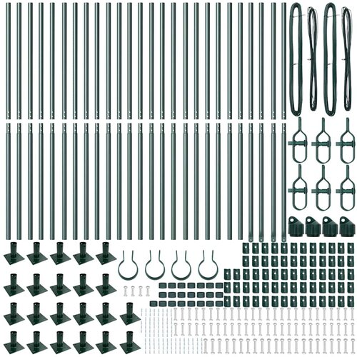  Stup za ogradu 26 pcs Siva 3,2 x 3,2 x 130 cm Slike