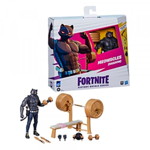 Hasbro F49625x0 Fortnite Victory Royale Series Meowscles (Shadow) Deluxe Pack Action Slika 15cm, večbarvna, único, (21551180) Cene