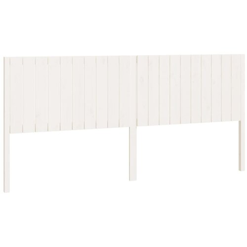 Maison Chic posteljno vzglavje - vzglavna omarica - nočna omarica belo 205,5x4x100 cm trdna borovina, (21706178) Slike