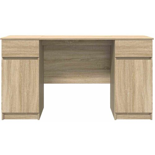  Stol s ladicama sonoma hrast 140 x 49 x 76 cm Konstruirano drvo Slike