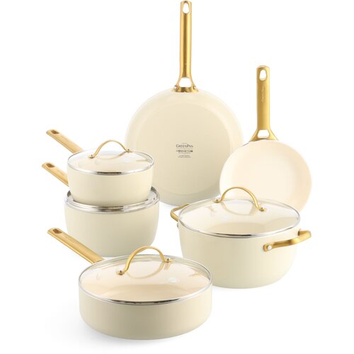 Greenpan Padova Reserve 6-tlg. Topf&Pfannenset Creme Cijene