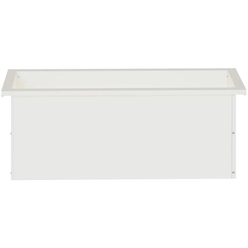  Vrtna posuda za sadnju s LED svjetlom 2 kom. Bijela - Bijela 30 x 80 x 30 cm 2 Slike