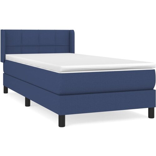 Maison Chic Box spring postelja - Vzmetna postelja z vzmetnico modra 90x200 cm blago SL19904, (21880164) Slike