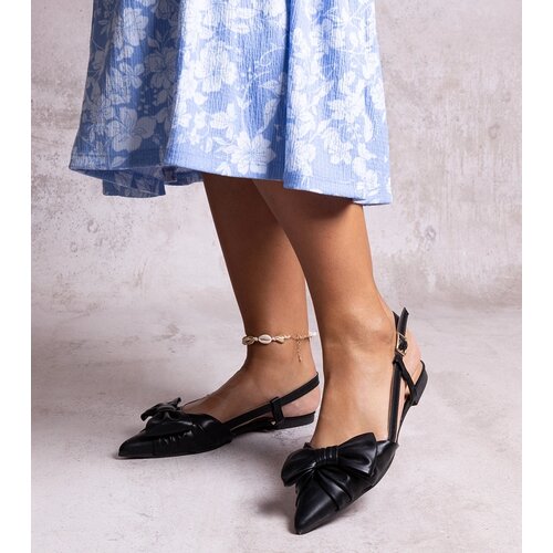 Gemre Pointed Toe Ballet Flats with Bow Barira Slike