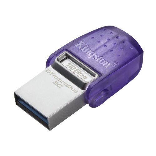 Kingston 128GB DataTraveler microDuo 3C, USB-ključ z dvema priključkoma (USB-A in USB-C), hitrost do 200 MB/s. Cene