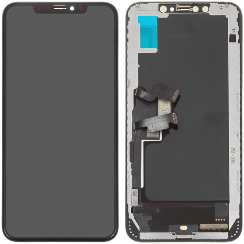 Mps steklo in lcd zaslon za apple iphone xs max, črno Slike