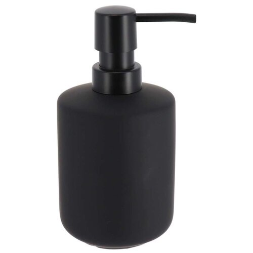 Tendance dozator za sapun stoneware 400 ml sa gumenim efektom, crni Cijene