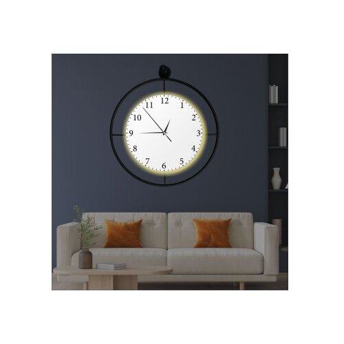 WALLXPERT dekorativni metalni zidni sat mclock black 00132 Slike