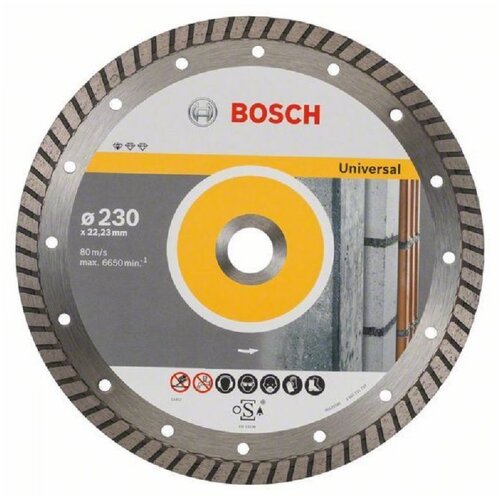 Bosch dijamantska rezna ploča standard for universal turbo 2608603252, 230 x 22,23 x 2,5 x 10 mm Slike