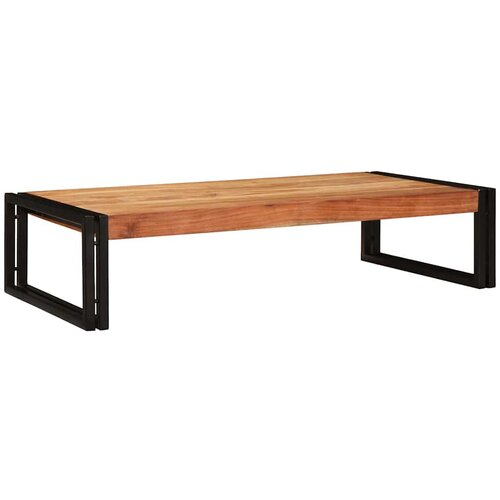 VidaXL Polica za kopalnico 100 x 50 x 23 cm Trdna mango les, železo Slike