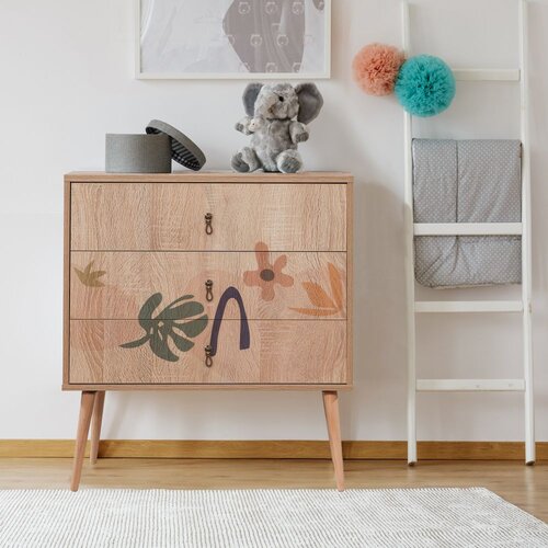  Komoda City Trio Leaf, 80x89x40 cm, Boja hrasta Cene