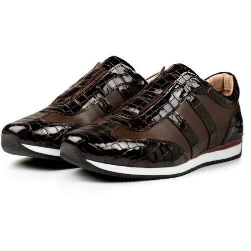 Ducavelli Swanky Genuine Leather Men's Casual Shoes Brown