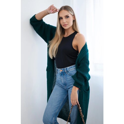Kesi Włoski Openwork cardigan with pockets nautical Slike