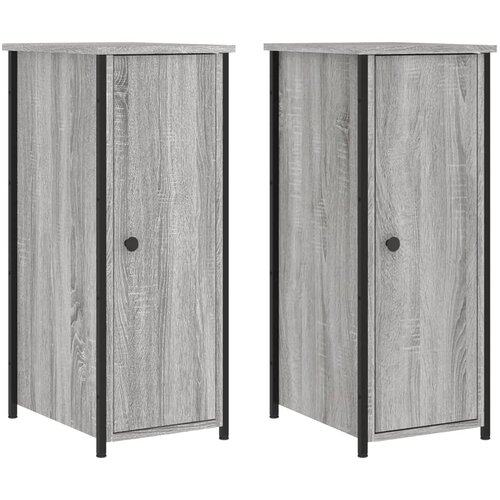 Maison Chic Dvo delni komplet Nočne omarice - Nočne mize siva sonoma 32x42x80 cm inženirski les, (21690510) Cene