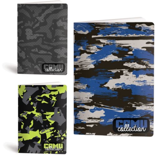 Rucksack Only Zvezek A4 Camuflage, brezčrtni, 52 listov, sortirano Cene