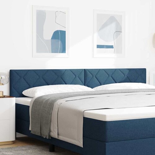  LED glava kreveta Plava 200 cm tkanina Cene