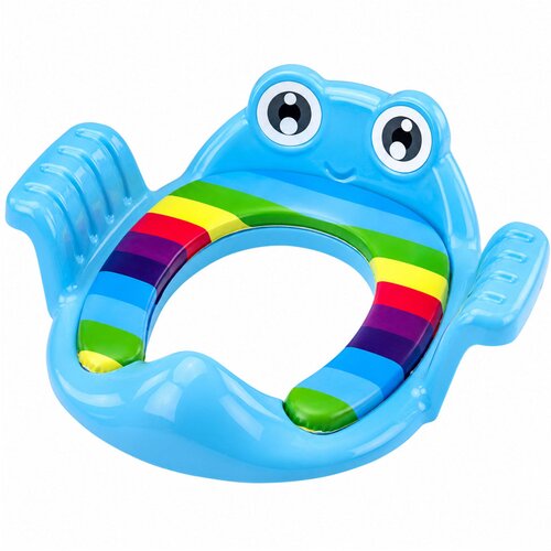  Toilet Seat Cover for Children Soft Seat with Handles Blue Slike