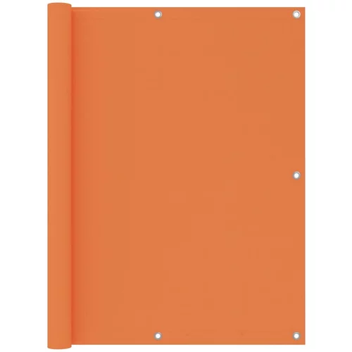 vidaXL Balkonsko platno oranžno 120x400 cm oksford blago