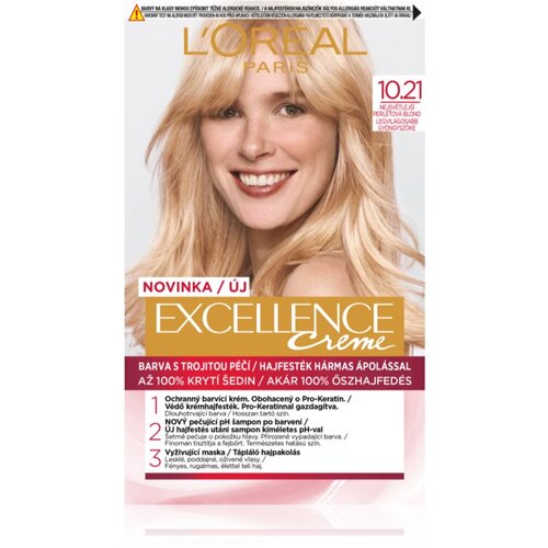 L´Oréal Paris Excellence Creme barva za lase odtenek 10.21 Very Light Pearl Blonde 1 kos Cene
