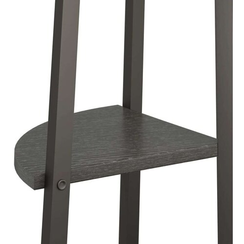 vidaXL Kutna polica s 5 razina crna 45 5 x 31 5 x 180 cm Cene