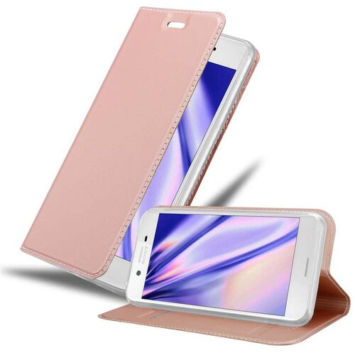 Cadorabo Ohi&scaron;je, združljivo z Sony Xperia X v klasična rožnata zlata - Za&scaron;čitni ovitek z magnetnim zapiranjem, stoječo funkcijo in režo za kartice, (20558903) Cene