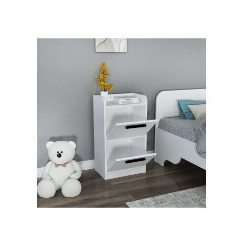 Hanah home Nightstand Luses, 45x29.6x79.4 cm, bijela Cene
