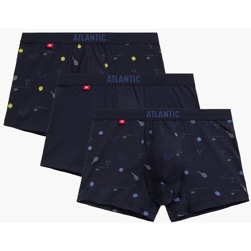 Atlantic Men's Boxers 3Pack - Navy Blue Slike