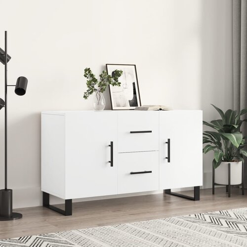 vidaXL Komoda bela 100x36x60 cm inženirski les Cene