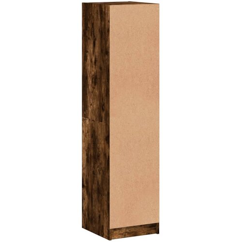  Visoka komoda sa staklenim vratima boja hrasta 35 x 37 x 142 cm Slike