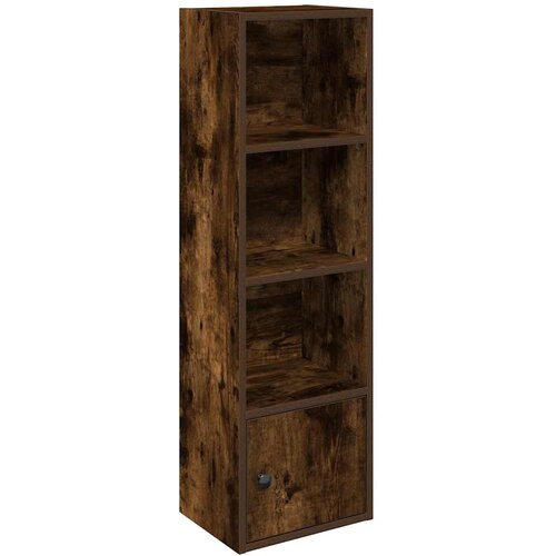 Maison Chic Knjižna omara - Knjižni regal dimljeni hrast 31x24x102 cm inženirski les, (21726300) Slike