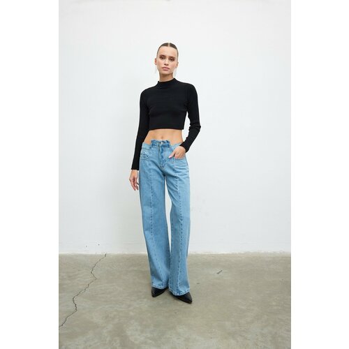 VATKALI Design waist straight jeans - Waxed generation Slike