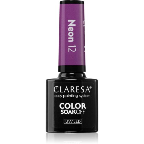 Claresa SoakOff UV/LED Color Neon gel lak za nohte odtenek 12 5 g Slike