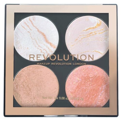 Revolution makeup mini paleta hajlajtera i bronzera cheek kit take a breather 8,8g Cene