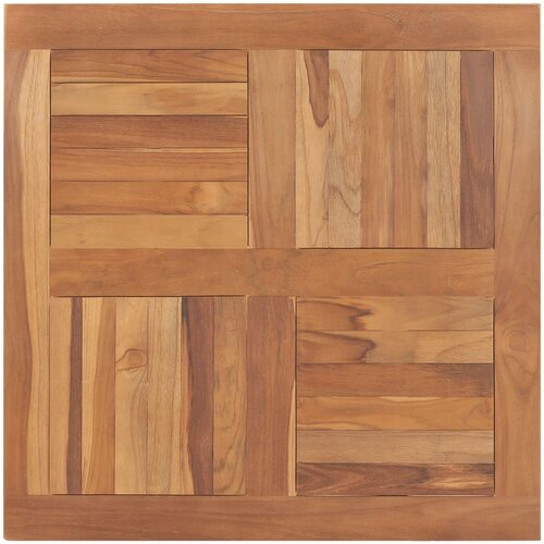 vidaXL Mizna plošča iz trdne tikovine kvadratna 80x80x2,5 cm Cene