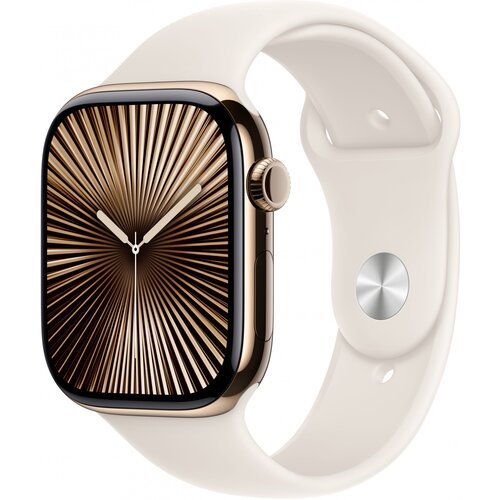 Apple Watch Series 10 GPS + Cellular 46mm Gold Titanium Case with Starlight Sport Band - M/L" Cijene