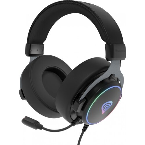 Genesis Neon 764 Slu&amp;scaron;alice Žičano Obruč za glavu Igranje USB Tip-A Crno Slike