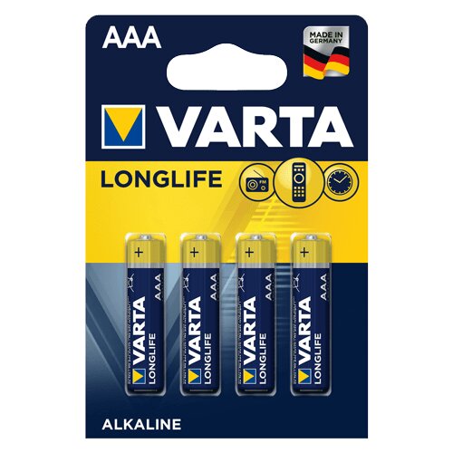 Varta longlife alkalna baterija 4 x aaa (LR3) 4/1 Cene