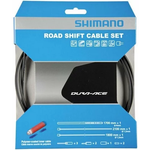 Shimano Road Shifting Cable Set Polymer Coating Black - Y63Z98910