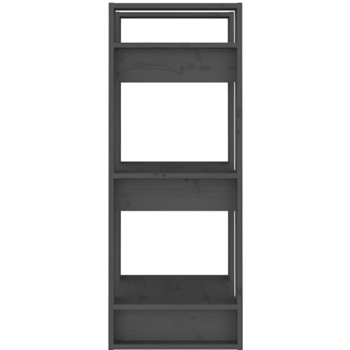  za knjige / sobna pregrada sivi 41x35x91 cm od borovine Slike