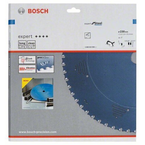 Bosch List kružne testere Expert for Steel 2608643058, 230 x 25,4 x 2,0 mm, 48 Cene