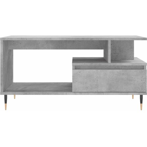  Stolić za kavu boja betona 90x49x45 cm konstruirano drvo Slike