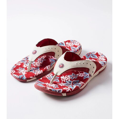 Gemre Red floral textile flip-flops Suoma Cijene