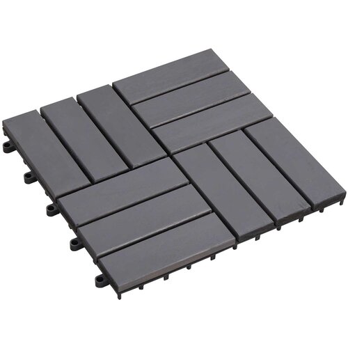  Pločice za decking 10 pcs Sivi 30 x 30 cm Acacijsko drvo Cene